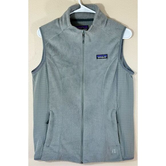 Patagonia Women's Light Gray High Collar Breathable R2 Vest Medium - Picture 2 of 10